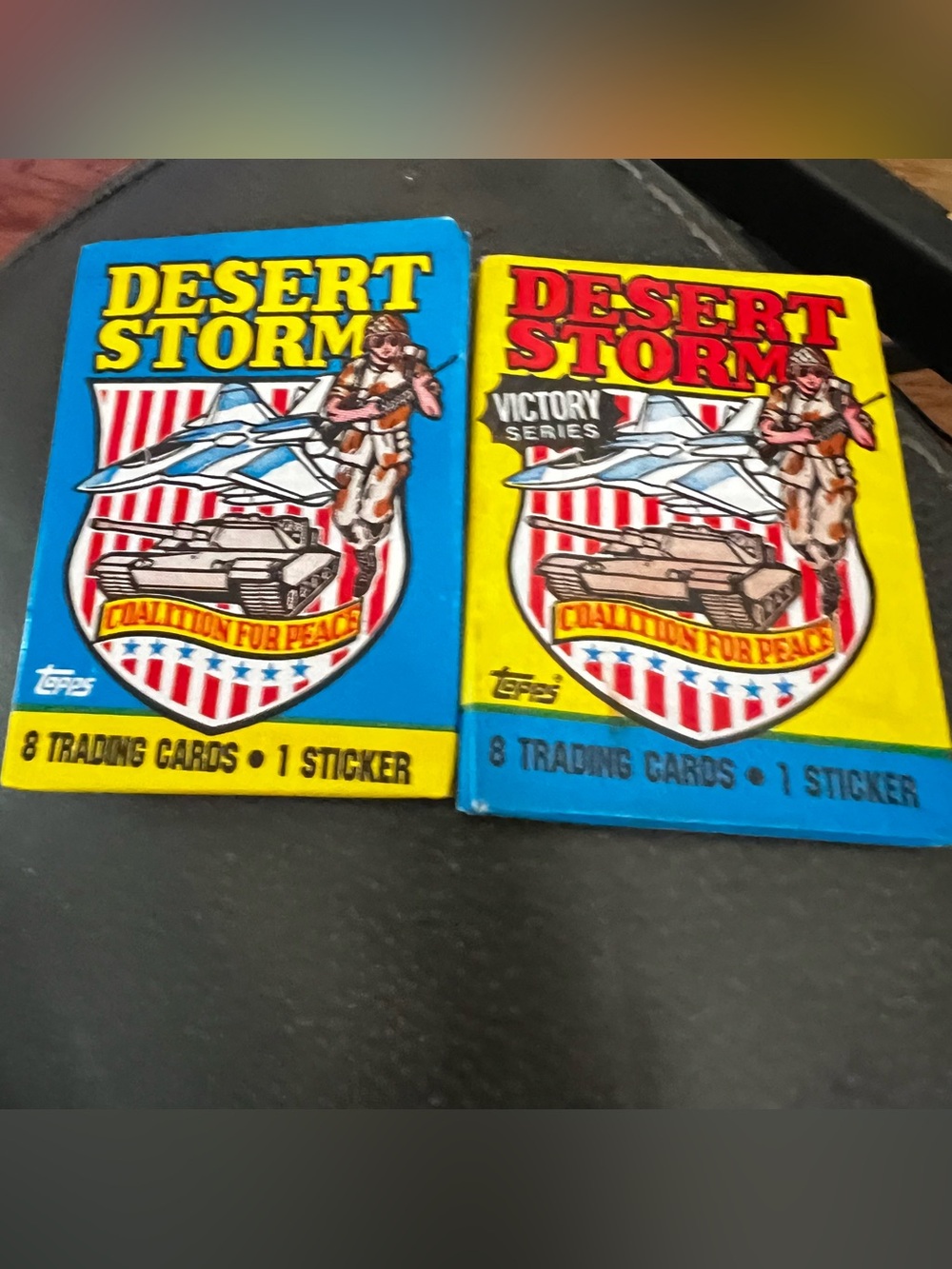 Topps Desert Storm Trading Card Packs - Blue & Yellow
